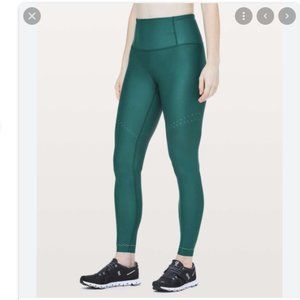 Lululemon Zoned In Tight Green Jasper 27" Size 6